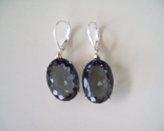 Sterling Silver Earrings - Dove Gray