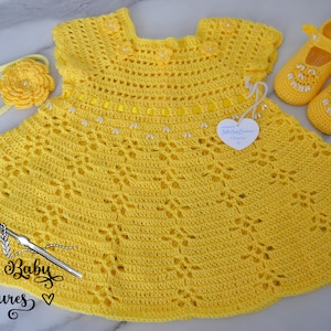 3-6 Months Baby Dress with Booties and Headband