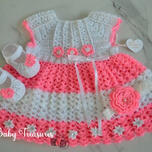 0-3 months Baby Girl Dress with Booties and Headband