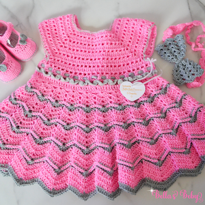 0-3 Months Baby Girl Dress with Booties and Headband