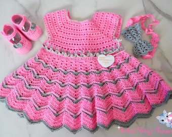 0 3 Months Baby Girl Dress with Booties and Headband
