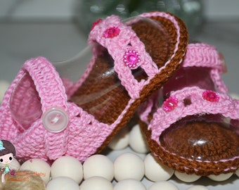 0-3 Months Crochet Baby Sandals