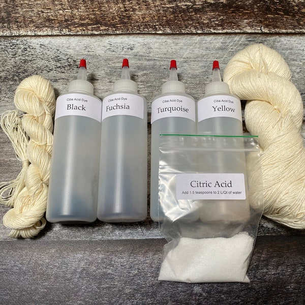 Yarn Dye Kit  | Dye for Wool | Summer Activities for Kids | Summer Activities Kit | Home Activities | Hand Dyed Yarn Dye Your Own Sock Yarn