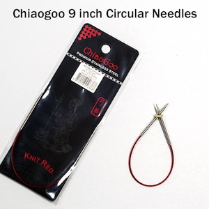 CHIAOGOO 7040-1.5 40-Inch Red Lace Stainless Steel Circular Knitting  Needles, 1.5/2.5mm