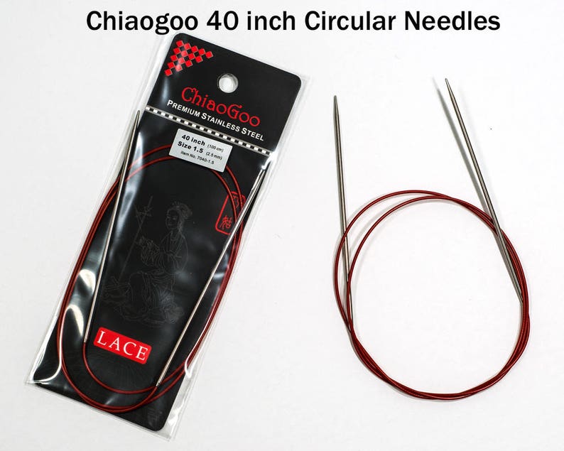 Chiaogoo Red Lace Circular Knitting Needles 40 Inch Circular Etsy Canada