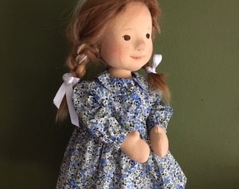 Pattern: Doll dress 35cm or 13,5" Little DollHouse waldorf doll