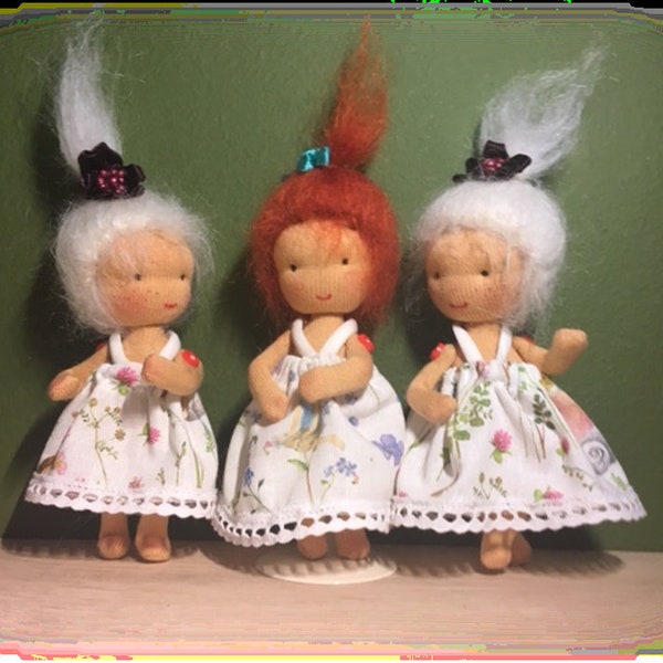 Pattern: little mini 4" or 10 cm Waldorf doll pattern