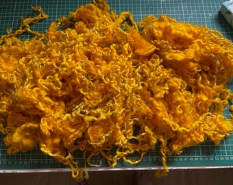 Long Wensleydale dyed locks. 325 grams or 11.6 ounces in one lot.