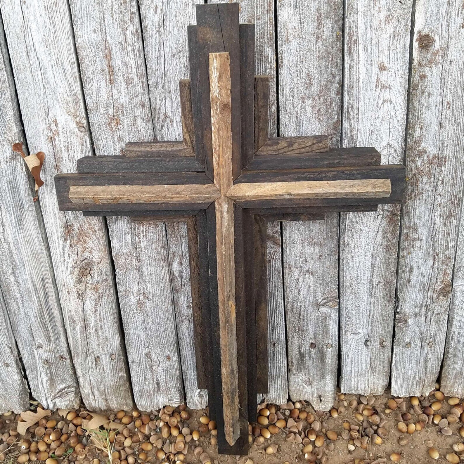 Free Shipping LARGE WALL CROSS Large Wooden Rustic Cross Etsy