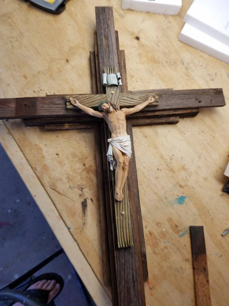 Cross 2 Free Shipping Extra Large Crucifix Etsy UK
