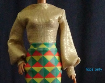 Tops for Barbie,Muse barbie,Tall barbie, FR, Silkstone #20210331(21-8)