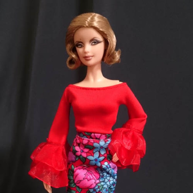 Silkstone,Tall barbie Handmade~Doll jumpsuit for 12/" Doll~ Barbie,FR