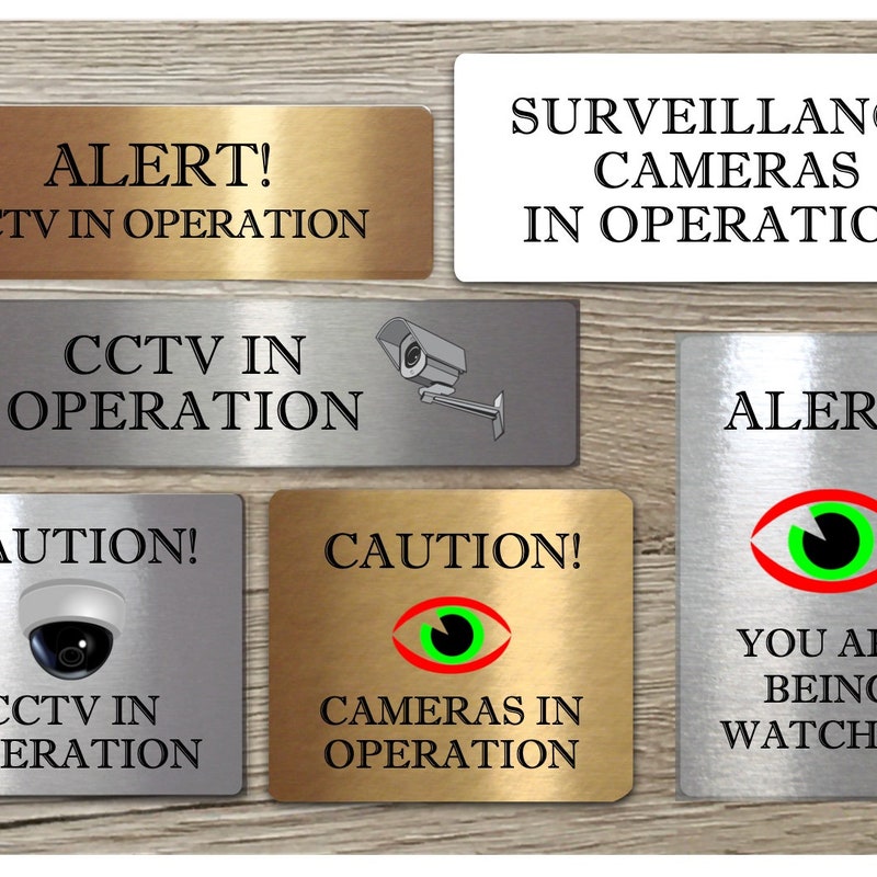 Warning Security Camera Signs - Etsy