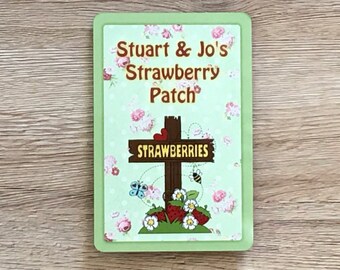 My Strawberry Patch Metal Garden Sign with Personalised Option