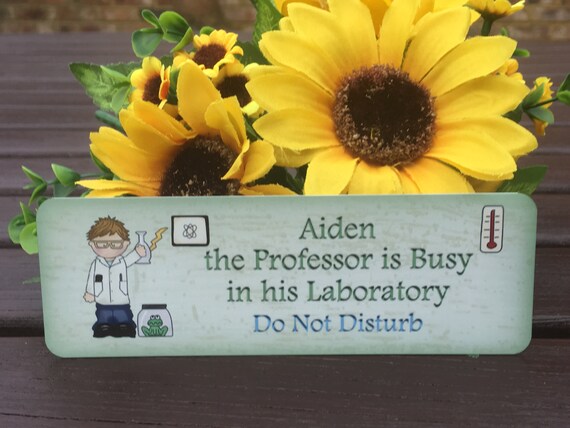Personalised Custom Made Children S Bedroom Sign Door Science Themed Plaque