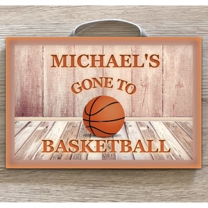 BASKETBALL SIGN: Custom-Made Wood or Metal Personalised Plaque