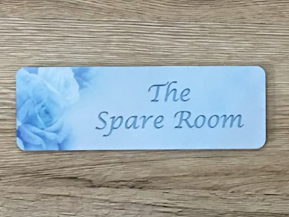 ADD YOUR TEXT to Bespoke Personalised Custom-Made Rose Sign Door Plaque in Pastel Colours