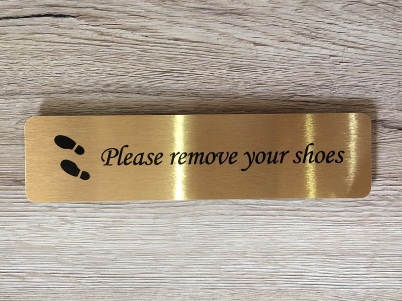 3 Autocollants "Merci De Retirer Vos Chaussures" - Noir, 15 Cm - Neuf, Fabrication France