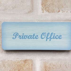 ADD TEXT to COLOURED Rustic Personalized Sign Aluminium Metal Door Plaque: Wood Effect image 5