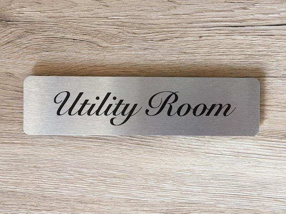 Elegant Room Signs Door Plaques In Brushed Silver Gold Or White Metal For The Bathroom Kitchen Office Many More