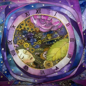 Silk scarf Hand painted &quot;Dream&quot;