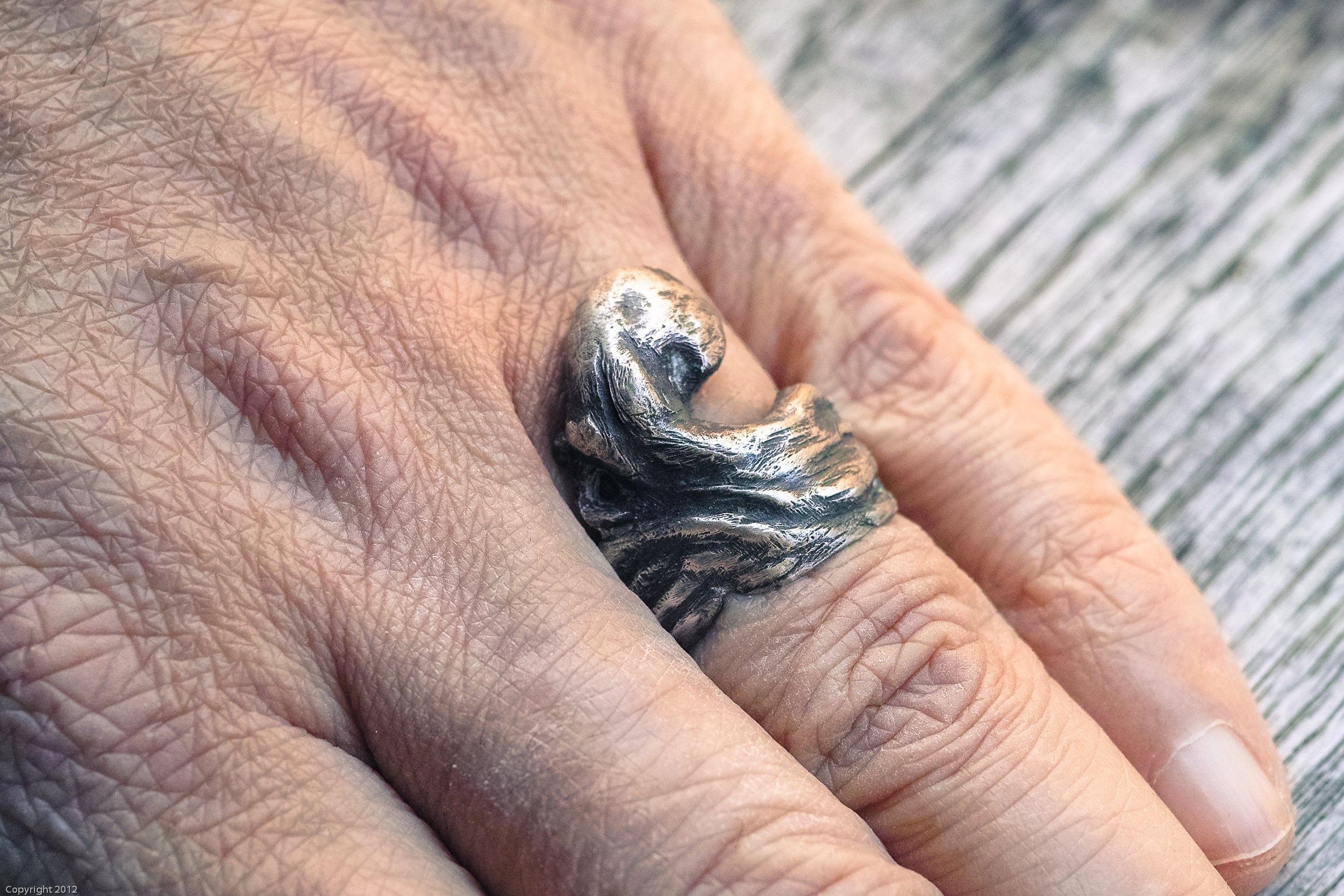 Anello Testa Di Lupo Celtico In Argento 925 - Gioiello Norreno - Foto 10