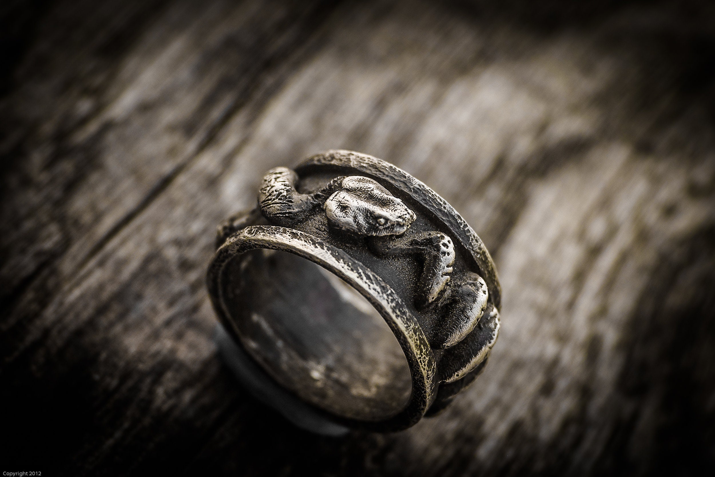 Gabon's Serpentine Ring in Silver 925 Silver Gaboon Viper - Etsy UK