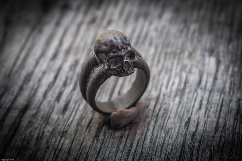 Anello Fatto A Mano In Argento Sterling 925 Con Teschio Di Corvo Vichingo | Gioielli Vichinghi - Foto 5