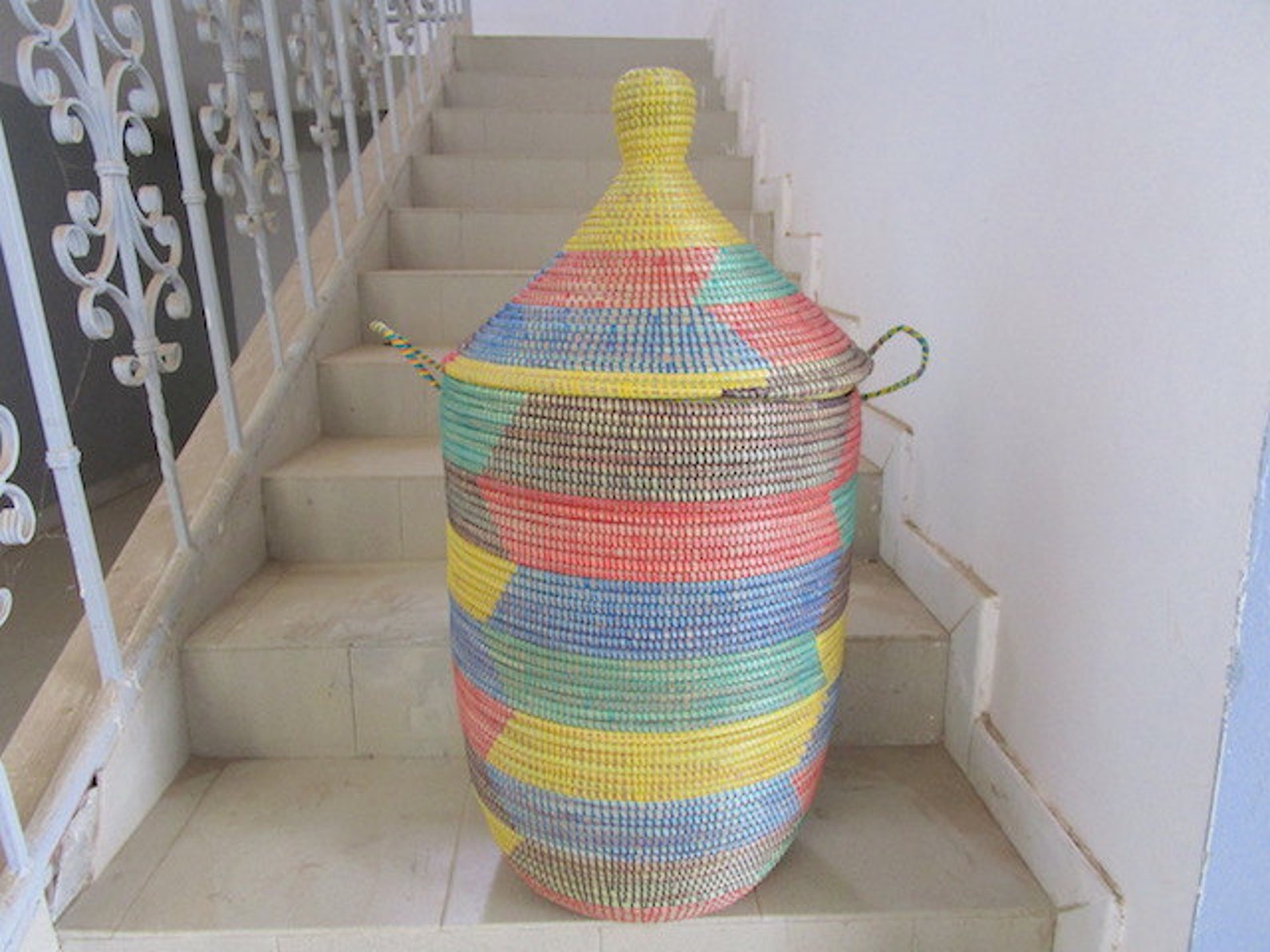 Para él colores primarios cesta de ropa cesta de lavandería | Etsy