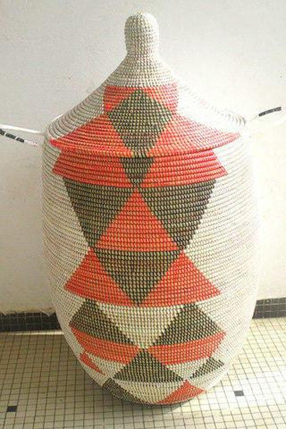 Laundry Basket, Abstract patternEthnic Style Hamper, Artistic laundry Hampe