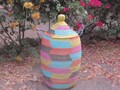 Laundry Basket, Cesto, Wäschekorb, Multicoloured Wicker Hamper product logo
