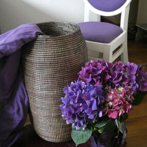 All Black Yoga Mat Holder, Umbrella holder, Tall, Slim Basket, Paper Roll Holder, Architects Basket,