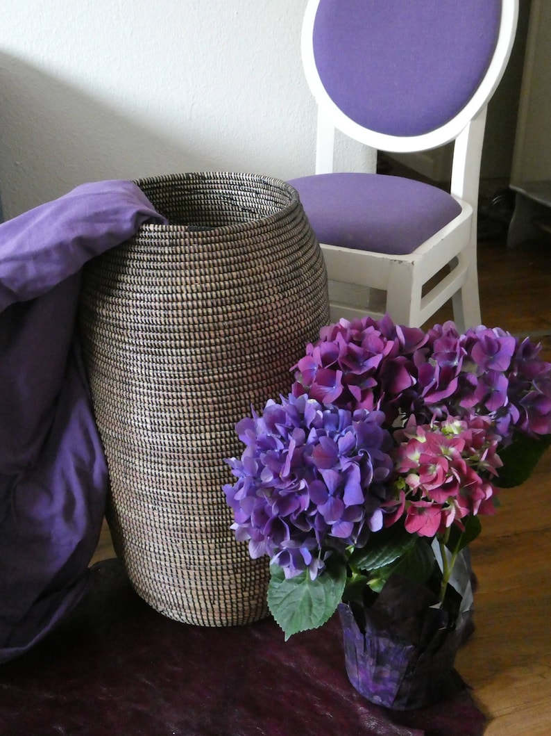 All Black Yoga Mat Holder Umbrella holder Tall Slim Basket Etsy