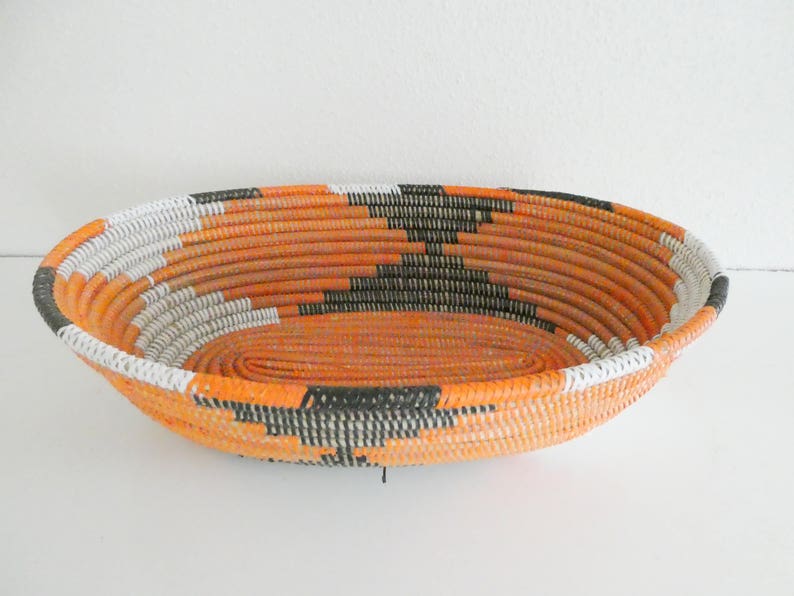African Breadbasket Bowl African Tribal Art Center Piece Etsy