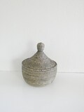 Small basket, Wool, Storage Basket, Handwoven Black, African Home Decor ready to be shipped product logo