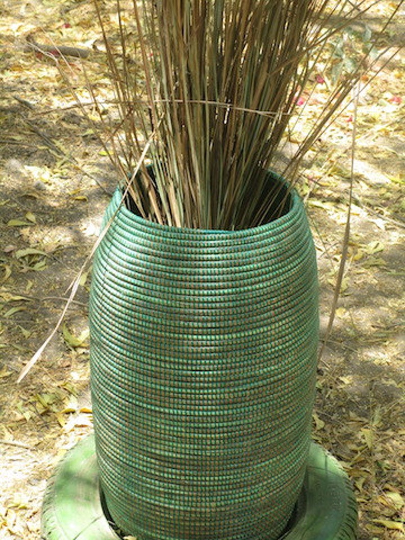 Yoga Mat Holder XXL in Jade Green Barrel Shaped No Lid Etsy