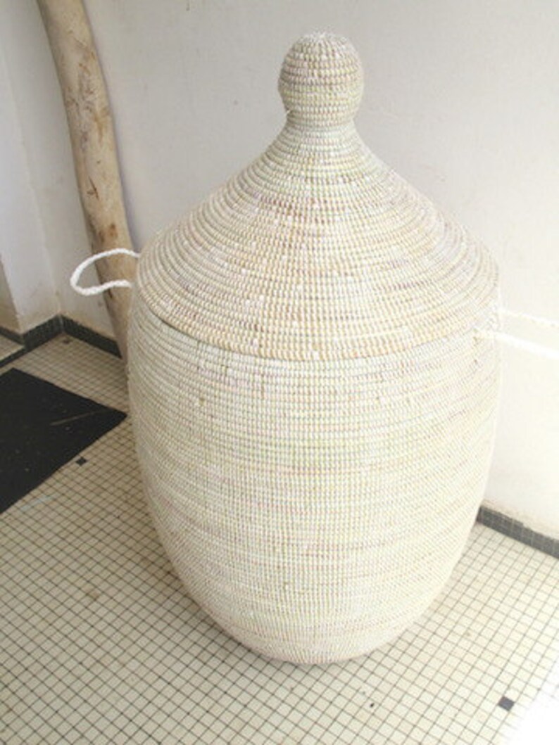 XXXLarge White Laundry Basket 110 m tall Biggest Basket in Etsy