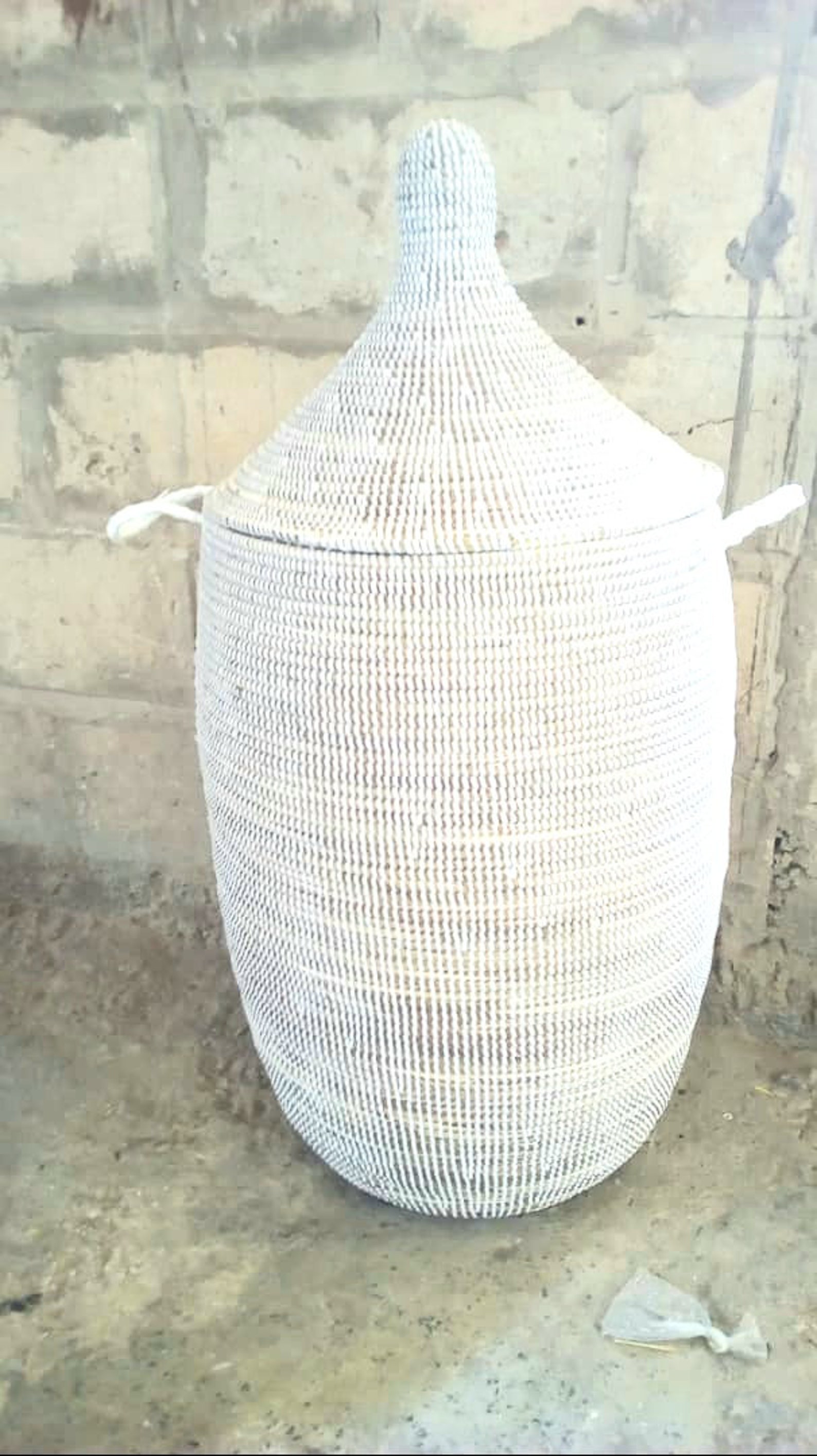XXXLarge White Laundry Basket 110 m tall Biggest Basket in Etsy