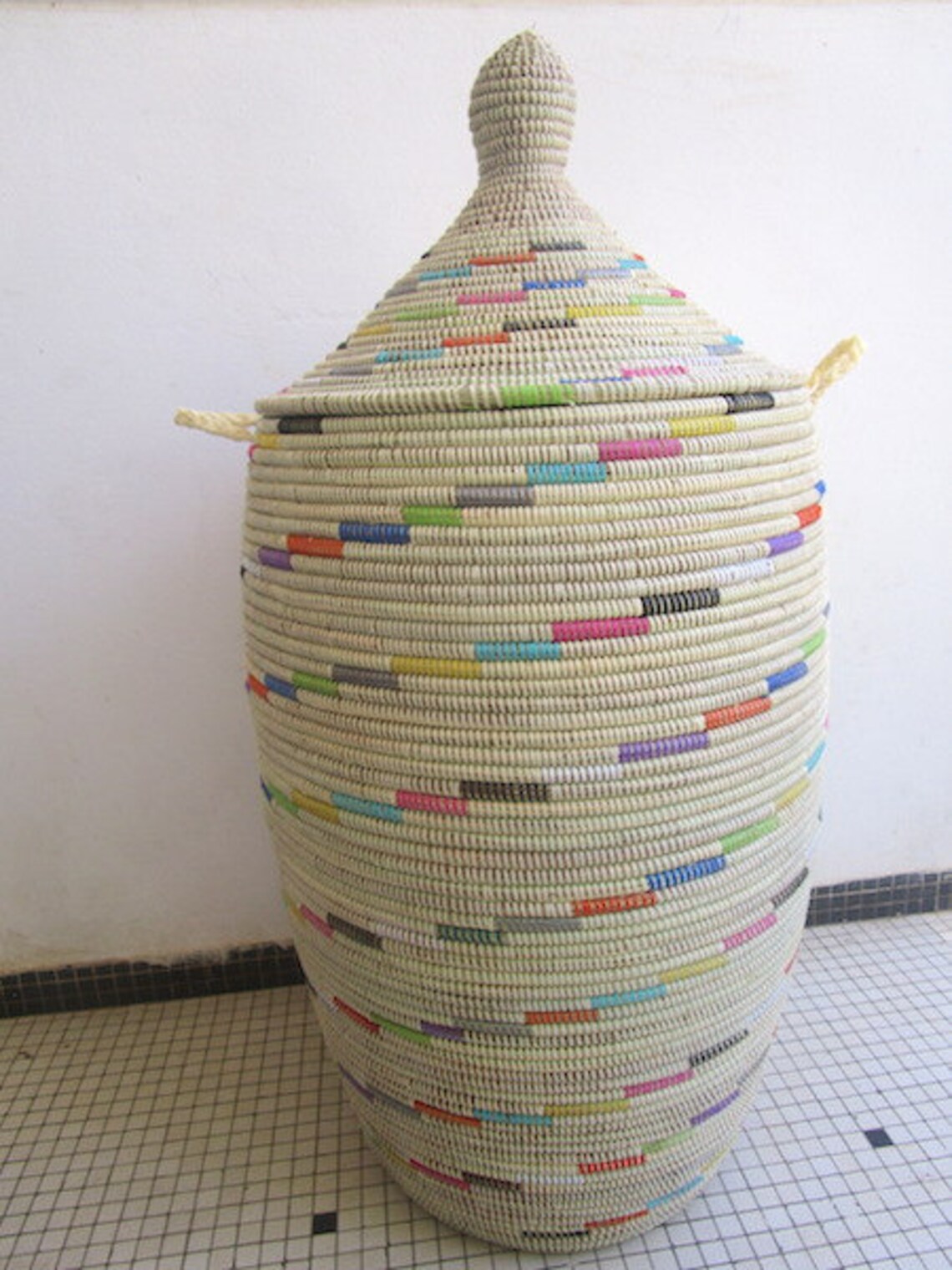 Wäschekorb Regenbogen Elfenbein XXL Hamper Korb | Etsy