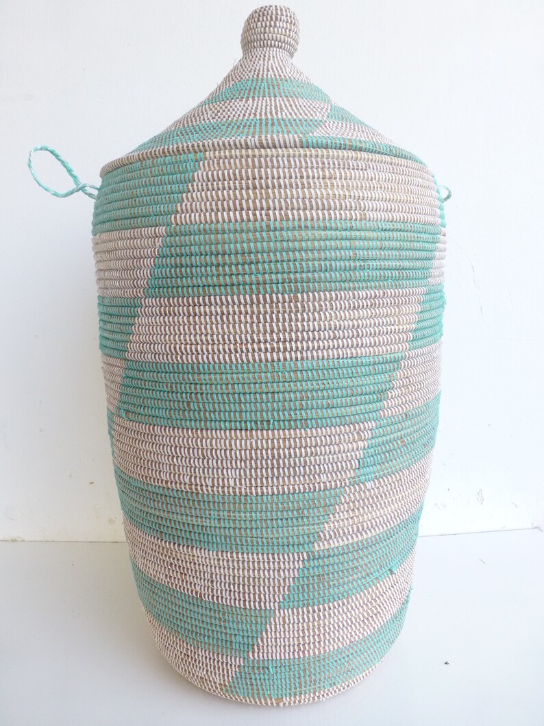 New Aqua Hamper African Laundry Basket Huge Extra Large Etsy