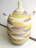 Golden Yellow, Warm Tones Herringbone Basket, Chevron, Laundry Basket, Panier, Cesto product logo
