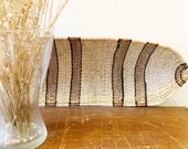 Vintage wicker long basket