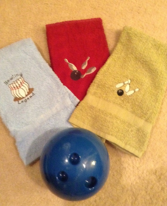Bowling League Towels Etsy