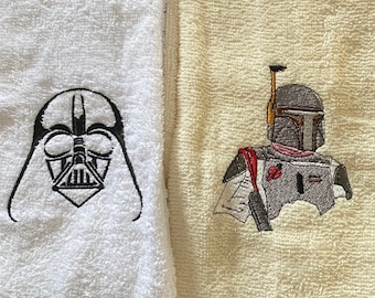 Star wars hand towels/ darth vader/ mandalorian