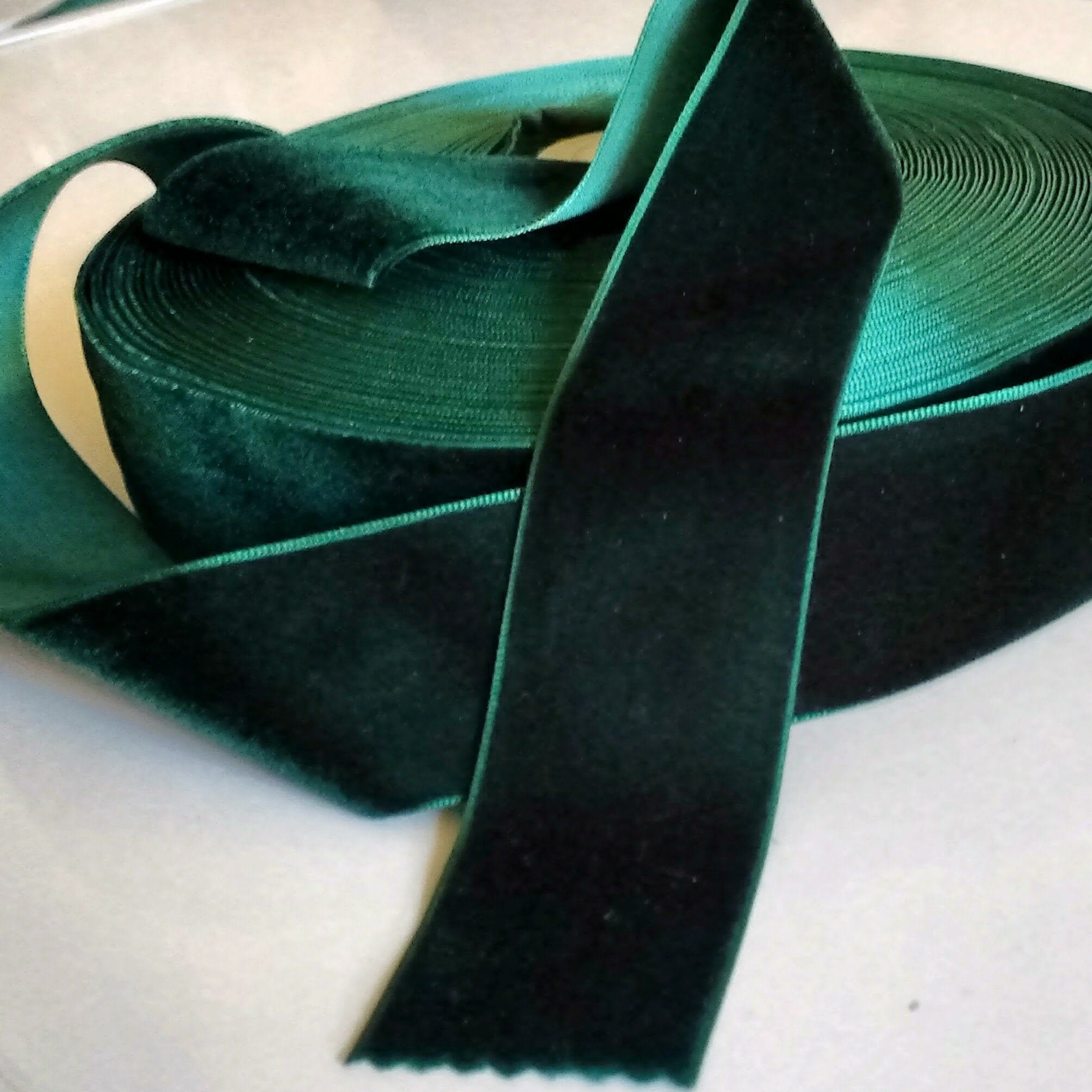 Dark Green Velvet Ribbon for Bows Floral and Millinery Etsy