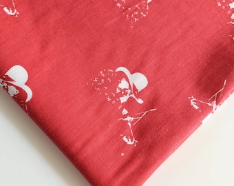 CLOSEOUT Country Western Fabric, Red Cotton Apparel and Decor Fabric, Red and White Rodeo Cowboy Themed Fabric by the Yard