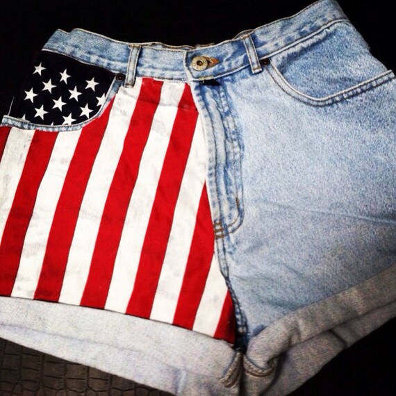 fleo american flag shorts