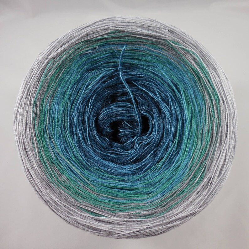 Seagrass 4ply Wollium gradient yarn fried yarn 5050 cottonacrylic