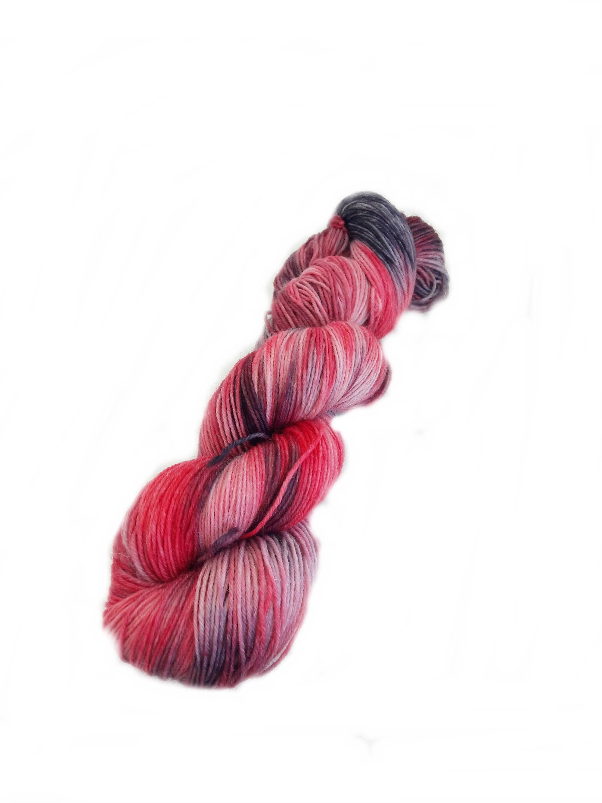 Hand dyed yarn ~ Black Cherry***Dyed to order ~ Sock, Merino