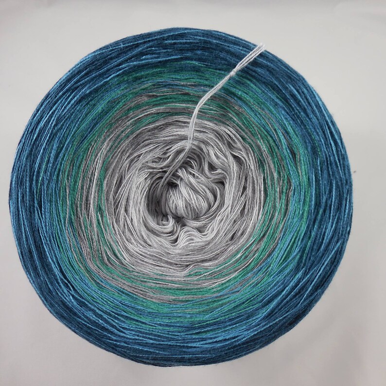Seagrass 4ply Wollium gradient yarn fried yarn 5050 cottonacrylic